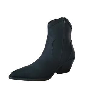 ASOS DESIGN SIZE 7 Rocket western ankle cowboy boots in black UK Size 5